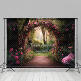 Lofaris Arch Floral Green Plant Natural Scenery Backdrop